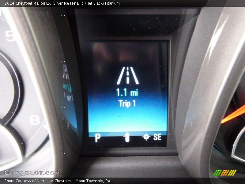 Silver Ice Metallic / Jet Black/Titanium 2014 Chevrolet Malibu LS