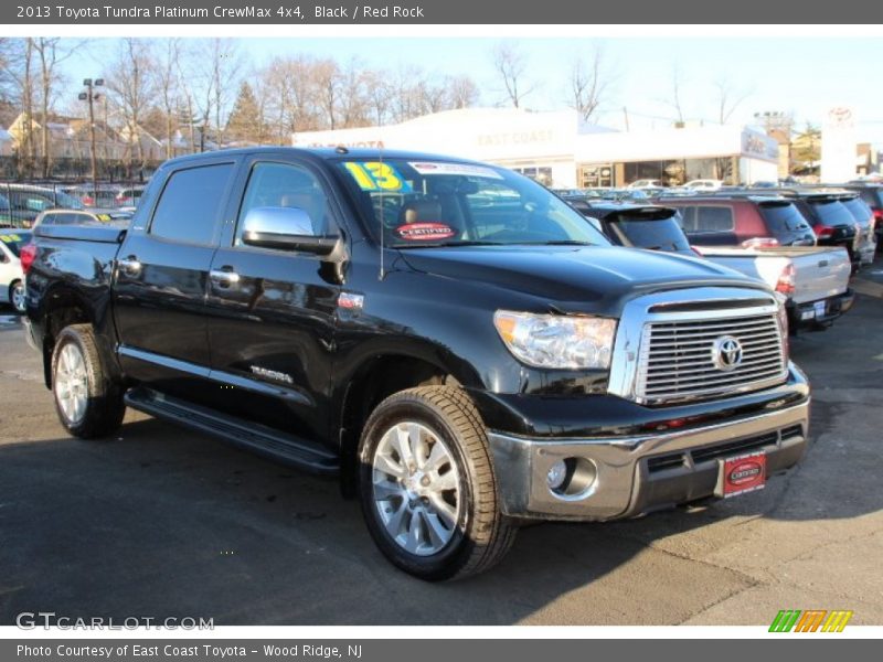 Black / Red Rock 2013 Toyota Tundra Platinum CrewMax 4x4