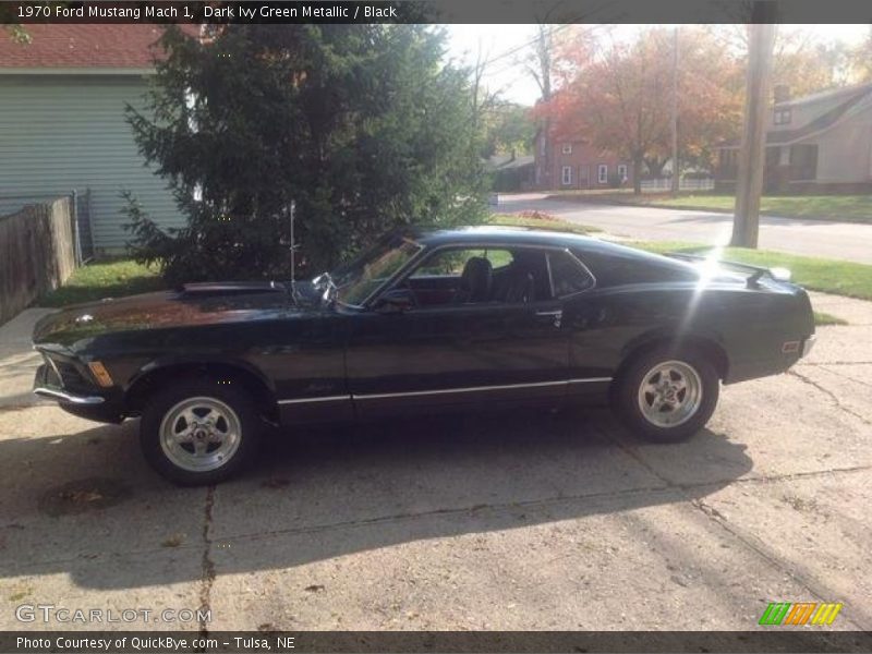 Dark Ivy Green Metallic / Black 1970 Ford Mustang Mach 1