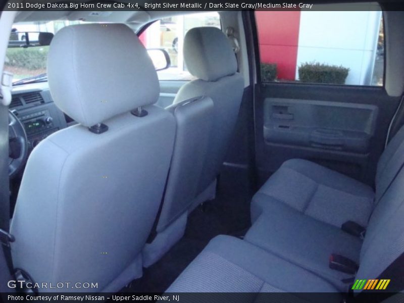 Bright Silver Metallic / Dark Slate Gray/Medium Slate Gray 2011 Dodge Dakota Big Horn Crew Cab 4x4
