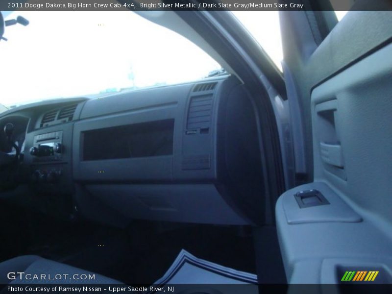 Bright Silver Metallic / Dark Slate Gray/Medium Slate Gray 2011 Dodge Dakota Big Horn Crew Cab 4x4