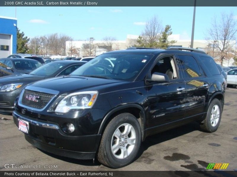 Carbon Black Metallic / Ebony 2008 GMC Acadia SLE