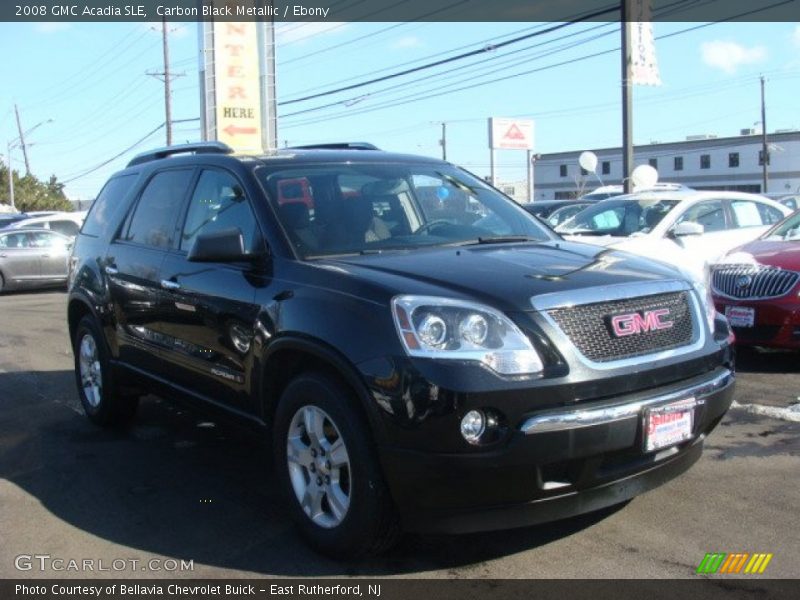 Carbon Black Metallic / Ebony 2008 GMC Acadia SLE