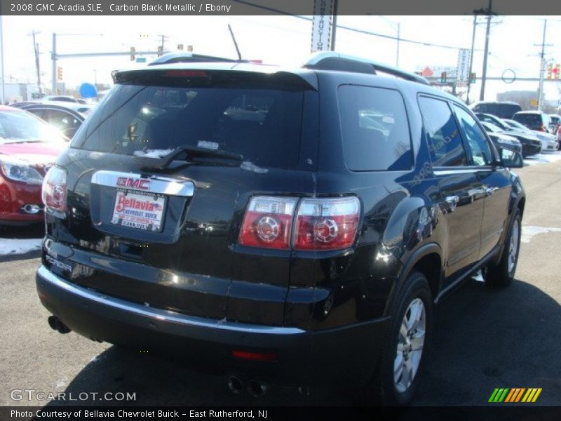 Carbon Black Metallic / Ebony 2008 GMC Acadia SLE