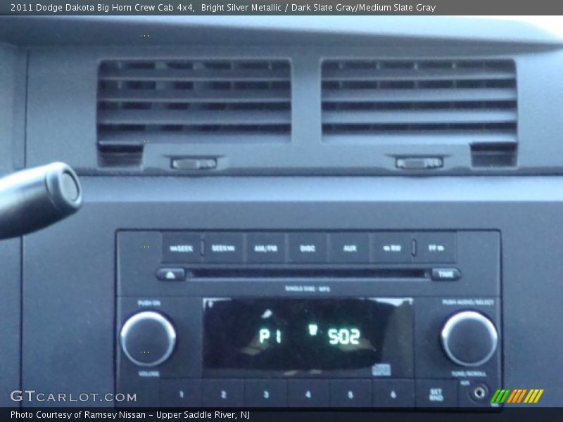 Bright Silver Metallic / Dark Slate Gray/Medium Slate Gray 2011 Dodge Dakota Big Horn Crew Cab 4x4