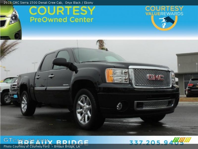 Onyx Black / Ebony 2013 GMC Sierra 1500 Denali Crew Cab