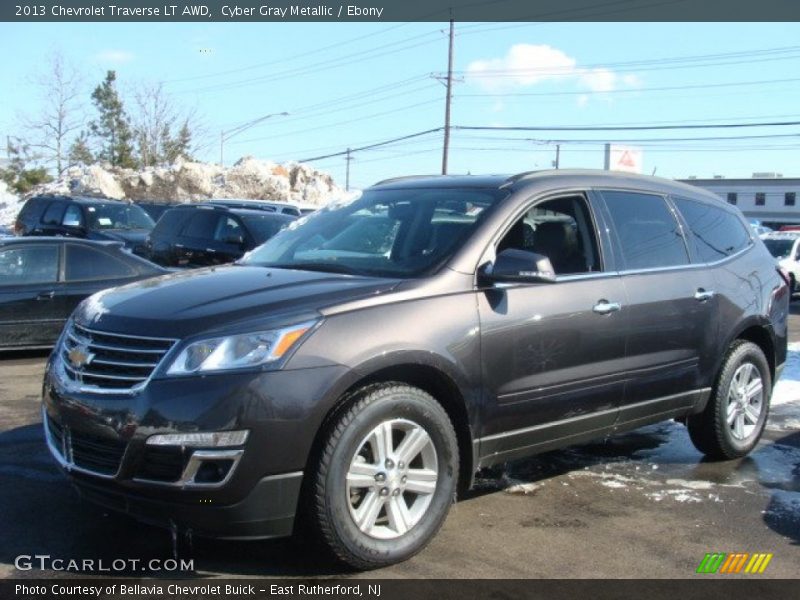Cyber Gray Metallic / Ebony 2013 Chevrolet Traverse LT AWD