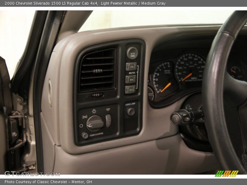 Light Pewter Metallic / Medium Gray 2000 Chevrolet Silverado 1500 LS Regular Cab 4x4