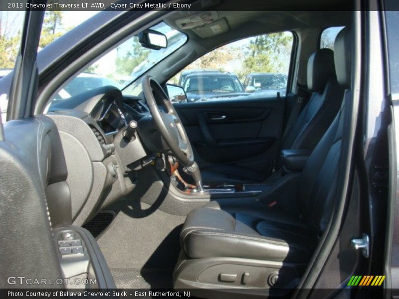 Cyber Gray Metallic / Ebony 2013 Chevrolet Traverse LT AWD
