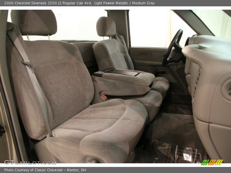 Light Pewter Metallic / Medium Gray 2000 Chevrolet Silverado 1500 LS Regular Cab 4x4