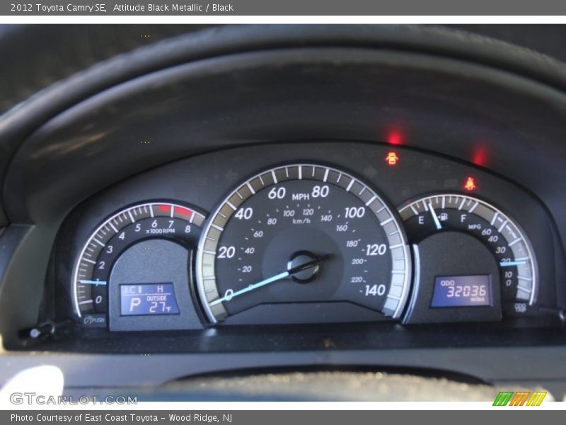 Attitude Black Metallic / Black 2012 Toyota Camry SE