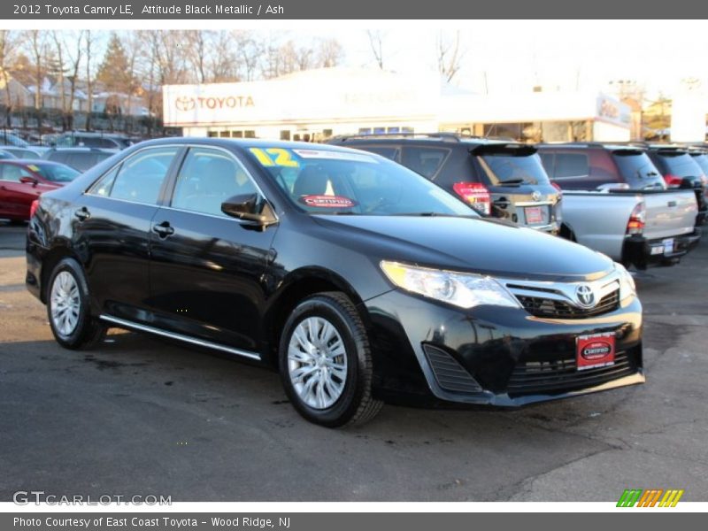 Attitude Black Metallic / Ash 2012 Toyota Camry LE