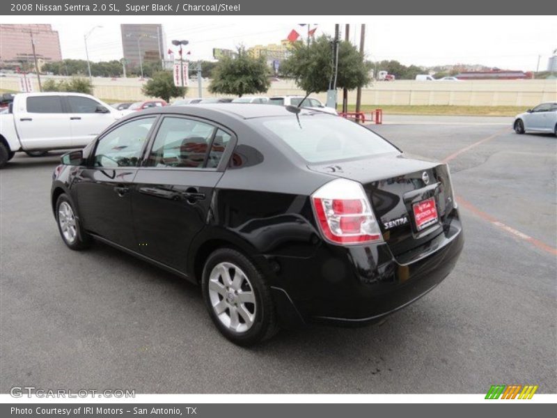 Super Black / Charcoal/Steel 2008 Nissan Sentra 2.0 SL