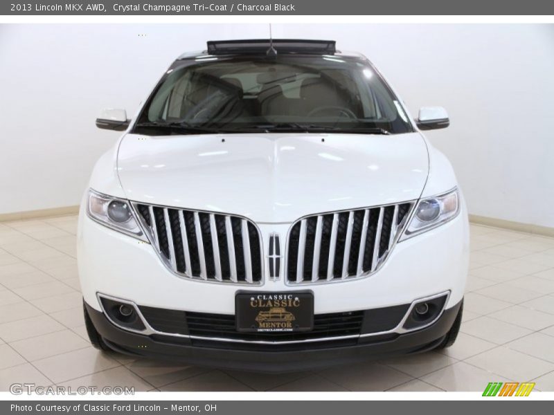 Crystal Champagne Tri-Coat / Charcoal Black 2013 Lincoln MKX AWD