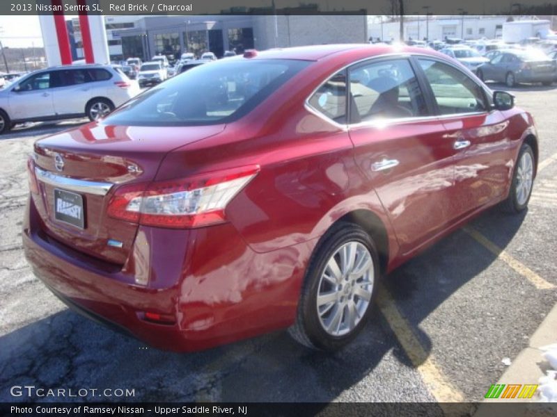 Red Brick / Charcoal 2013 Nissan Sentra SL