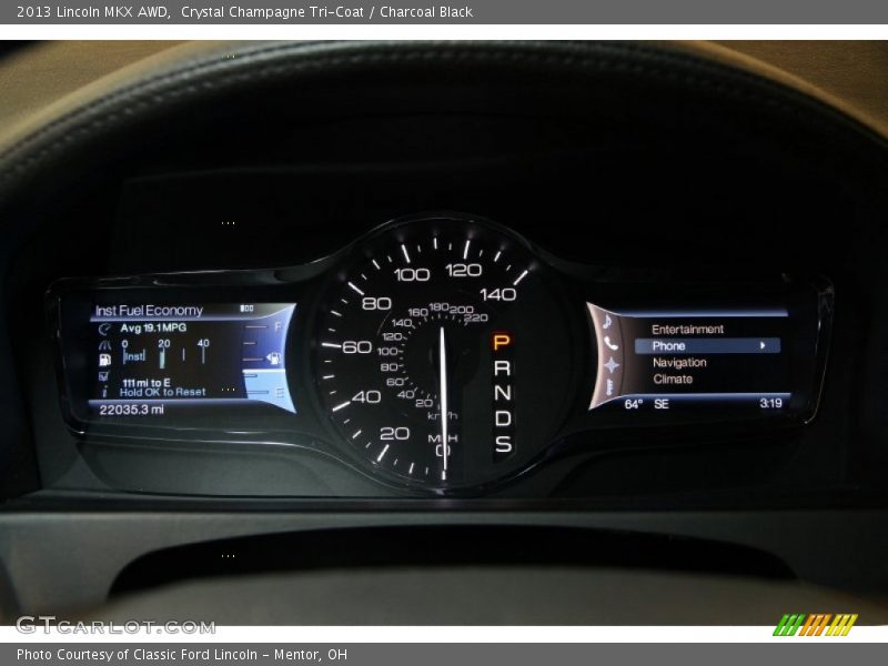  2013 MKX AWD AWD Gauges