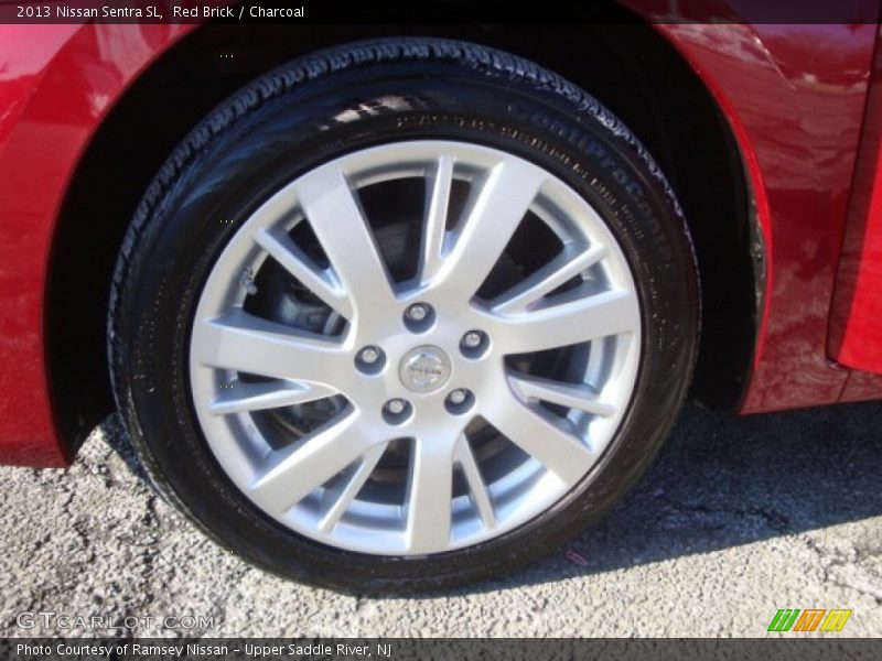 Red Brick / Charcoal 2013 Nissan Sentra SL