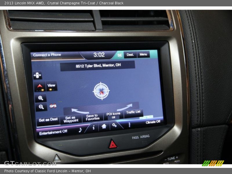 Navigation of 2013 MKX AWD