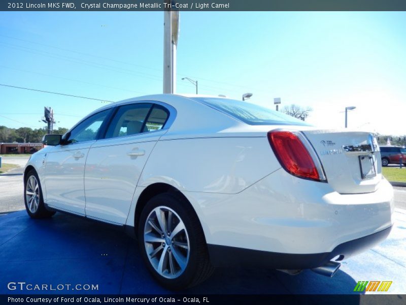 Crystal Champagne Metallic Tri-Coat / Light Camel 2012 Lincoln MKS FWD