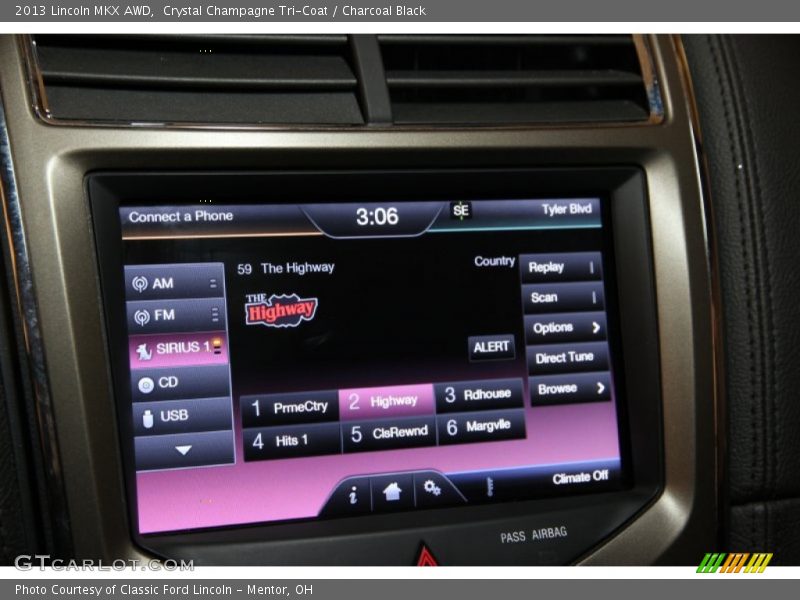 Crystal Champagne Tri-Coat / Charcoal Black 2013 Lincoln MKX AWD