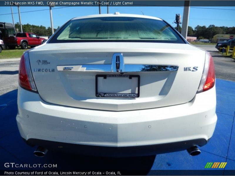 Crystal Champagne Metallic Tri-Coat / Light Camel 2012 Lincoln MKS FWD