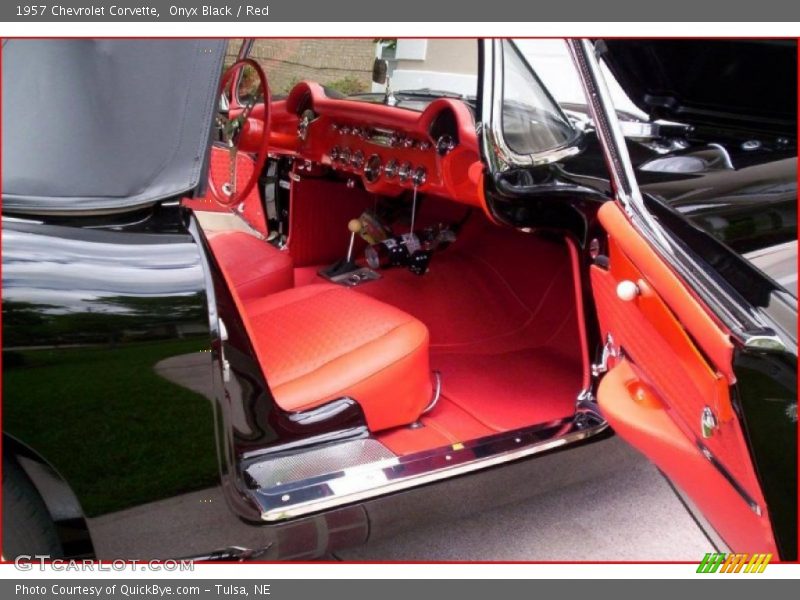 Onyx Black / Red 1957 Chevrolet Corvette