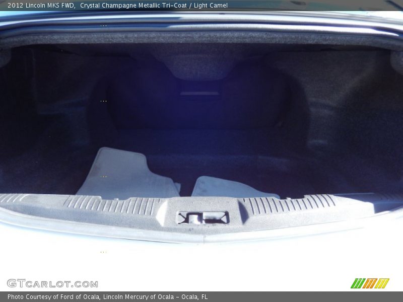 Crystal Champagne Metallic Tri-Coat / Light Camel 2012 Lincoln MKS FWD