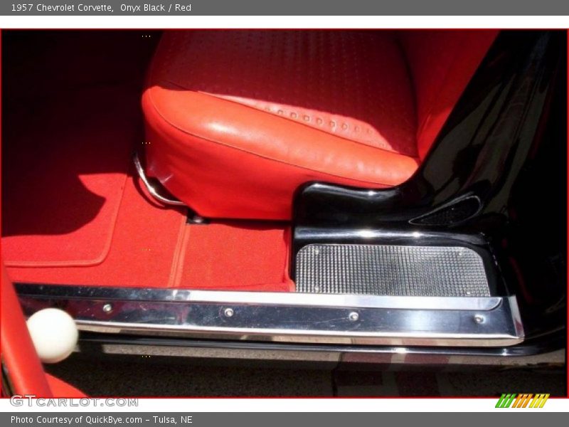 Onyx Black / Red 1957 Chevrolet Corvette