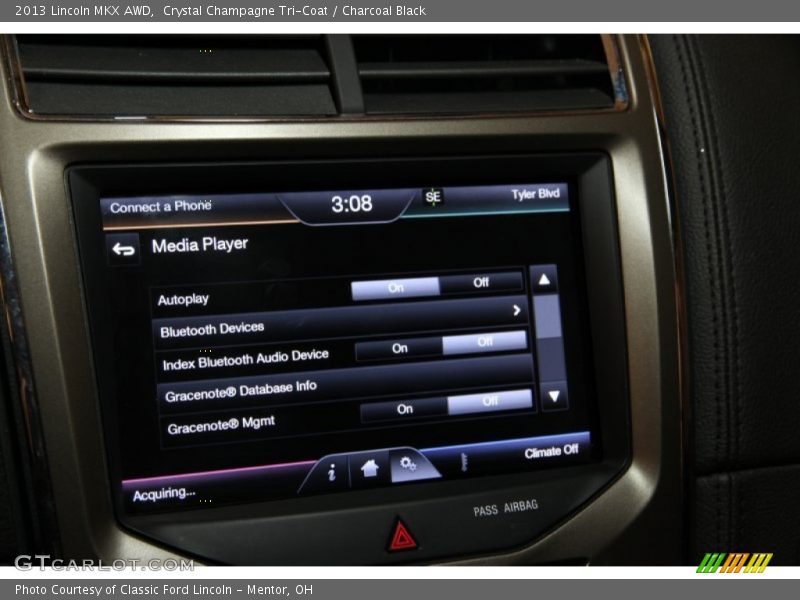 Crystal Champagne Tri-Coat / Charcoal Black 2013 Lincoln MKX AWD