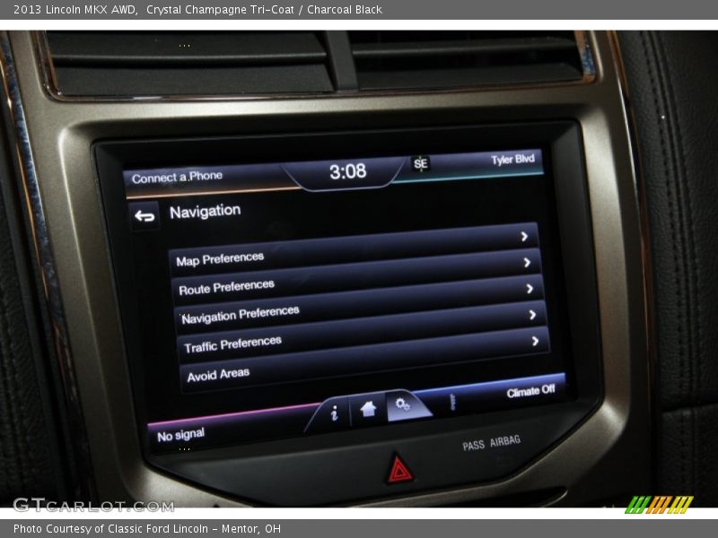 Crystal Champagne Tri-Coat / Charcoal Black 2013 Lincoln MKX AWD