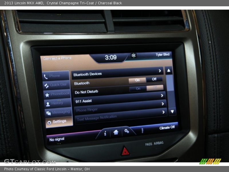 Crystal Champagne Tri-Coat / Charcoal Black 2013 Lincoln MKX AWD