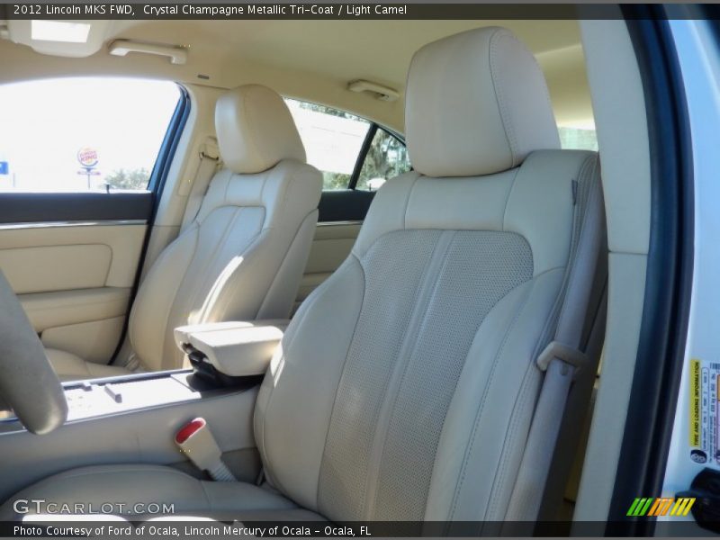 Crystal Champagne Metallic Tri-Coat / Light Camel 2012 Lincoln MKS FWD