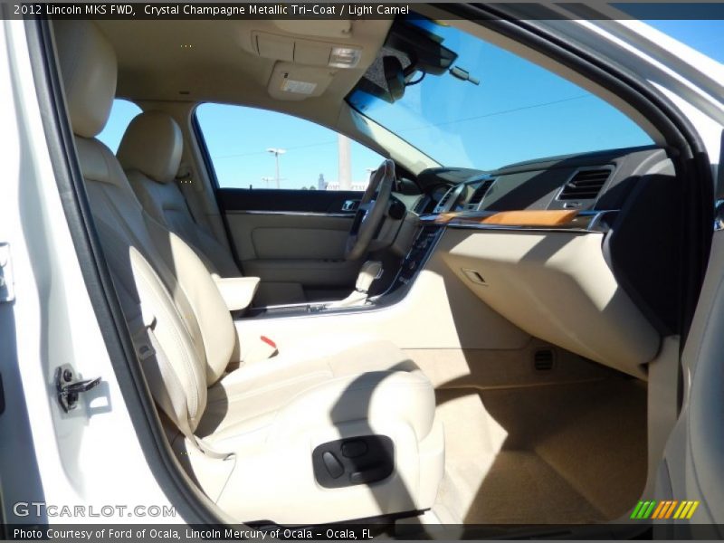 Crystal Champagne Metallic Tri-Coat / Light Camel 2012 Lincoln MKS FWD