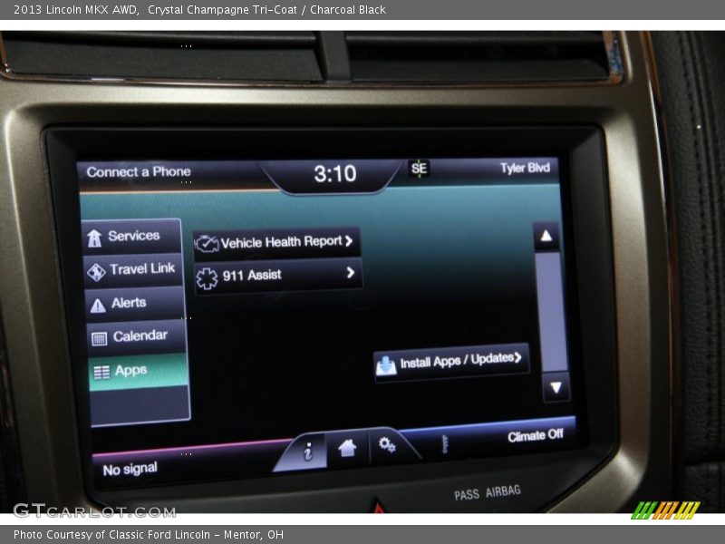 Crystal Champagne Tri-Coat / Charcoal Black 2013 Lincoln MKX AWD