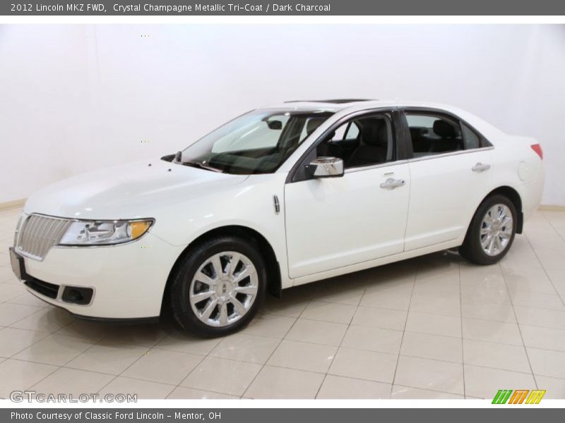 Crystal Champagne Metallic Tri-Coat / Dark Charcoal 2012 Lincoln MKZ FWD