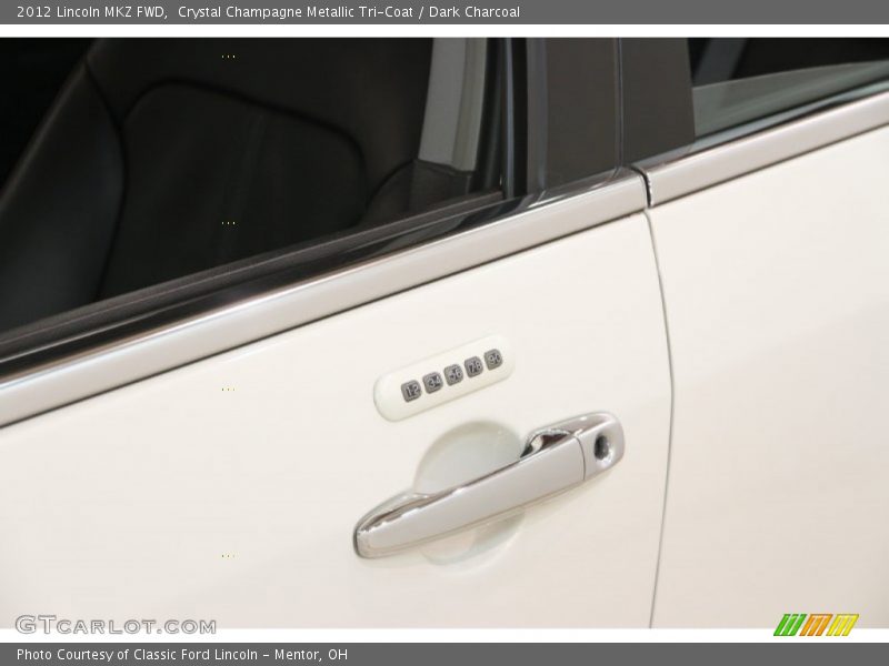 Crystal Champagne Metallic Tri-Coat / Dark Charcoal 2012 Lincoln MKZ FWD