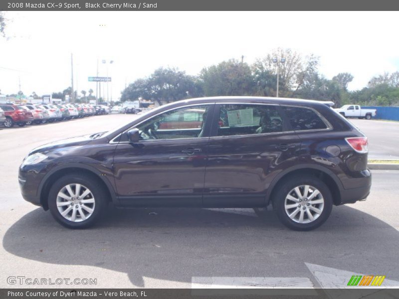 Black Cherry Mica / Sand 2008 Mazda CX-9 Sport