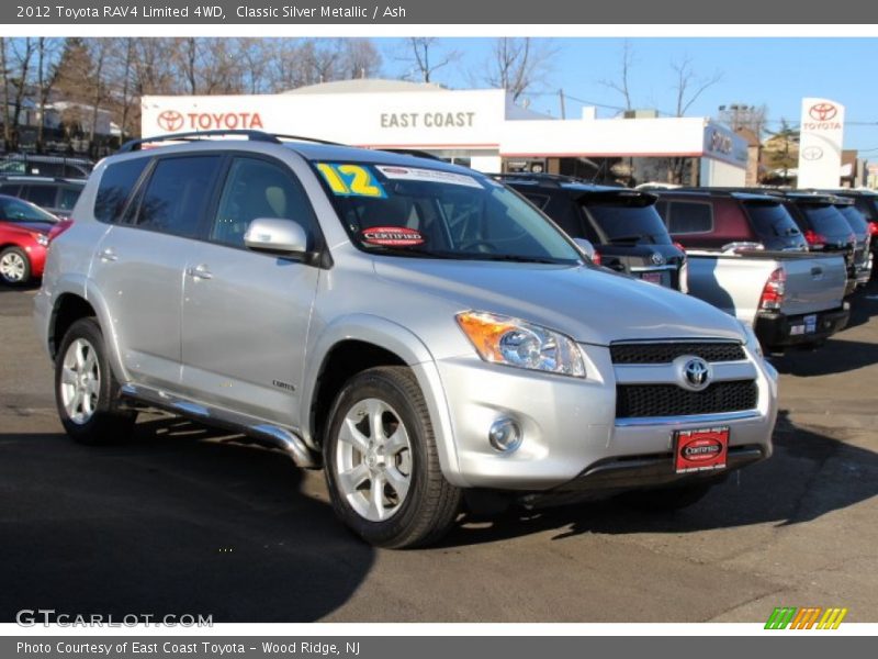 Classic Silver Metallic / Ash 2012 Toyota RAV4 Limited 4WD