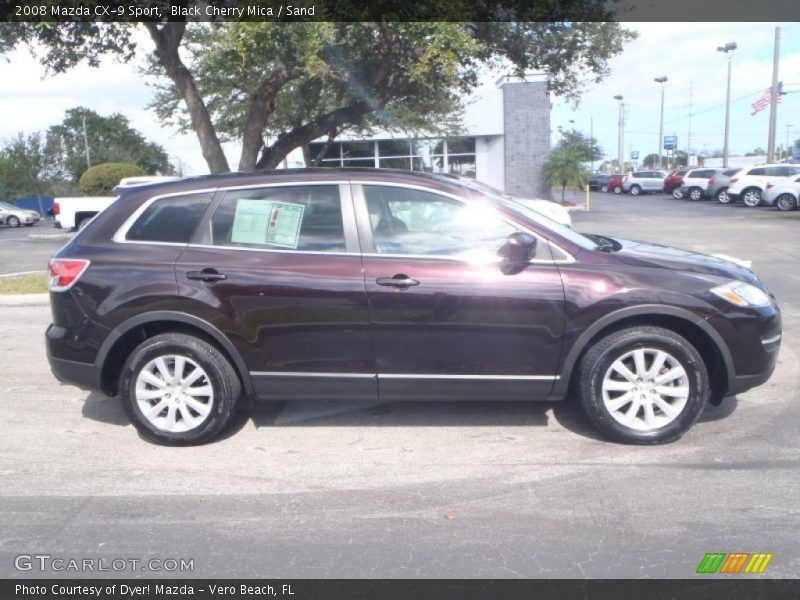 Black Cherry Mica / Sand 2008 Mazda CX-9 Sport