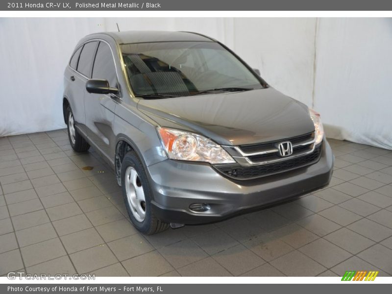 Polished Metal Metallic / Black 2011 Honda CR-V LX