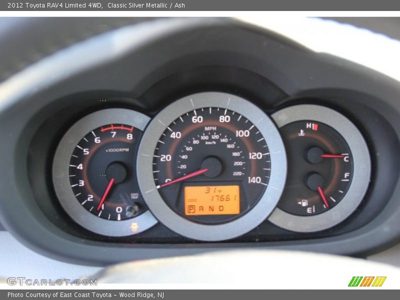 Classic Silver Metallic / Ash 2012 Toyota RAV4 Limited 4WD