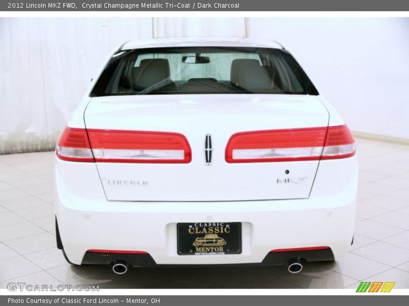 Crystal Champagne Metallic Tri-Coat / Dark Charcoal 2012 Lincoln MKZ FWD