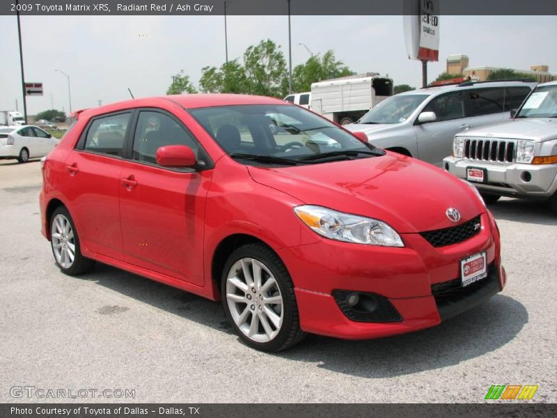 Radiant Red / Ash Gray 2009 Toyota Matrix XRS