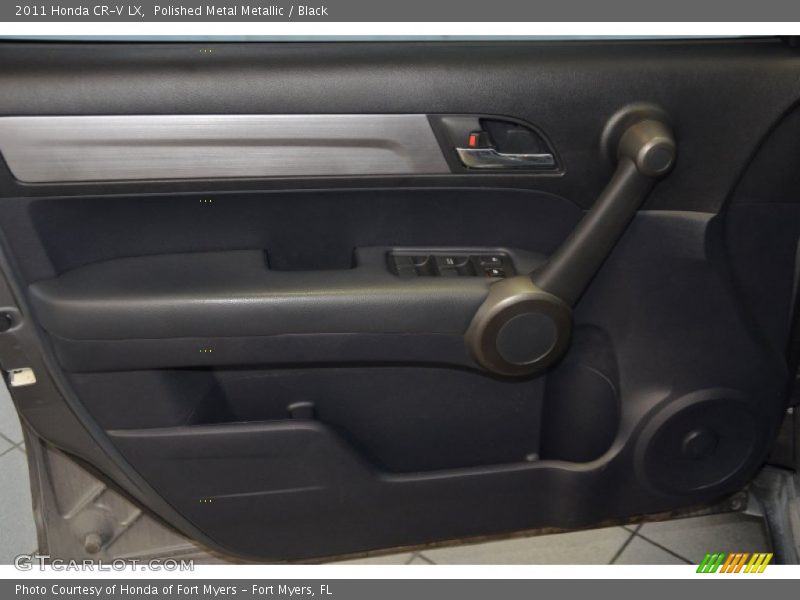 Polished Metal Metallic / Black 2011 Honda CR-V LX