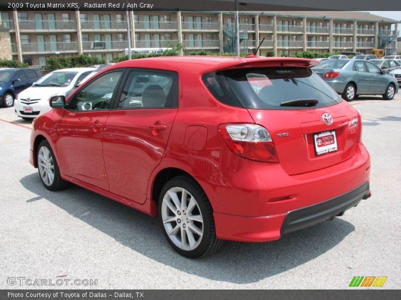 Radiant Red / Ash Gray 2009 Toyota Matrix XRS