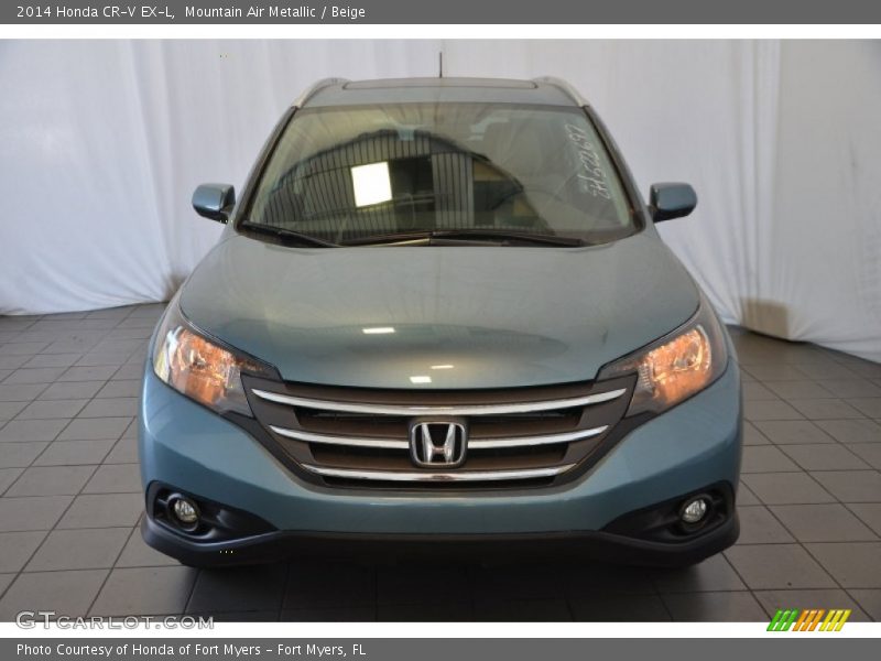 Mountain Air Metallic / Beige 2014 Honda CR-V EX-L