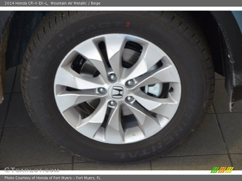 Mountain Air Metallic / Beige 2014 Honda CR-V EX-L