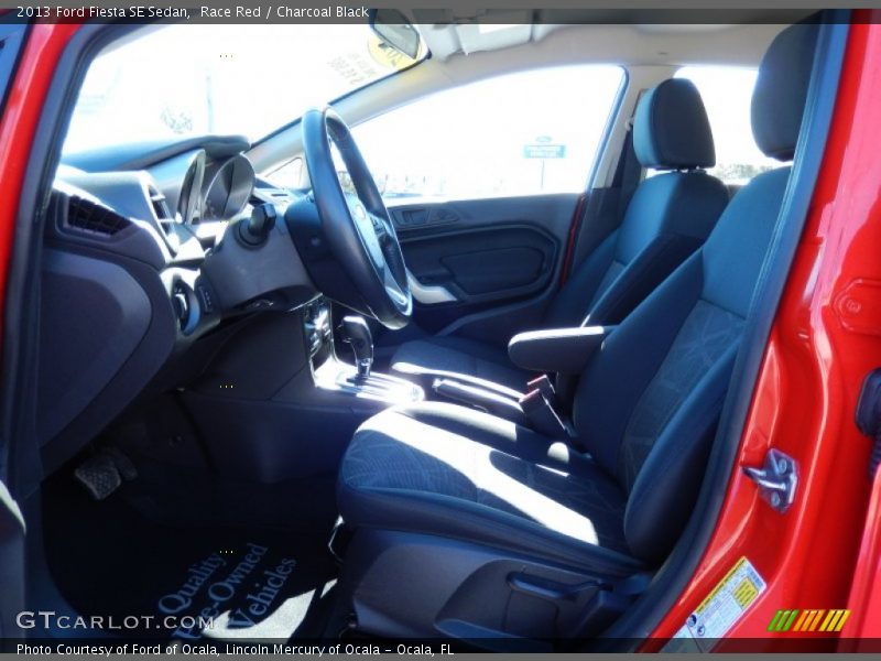 Race Red / Charcoal Black 2013 Ford Fiesta SE Sedan