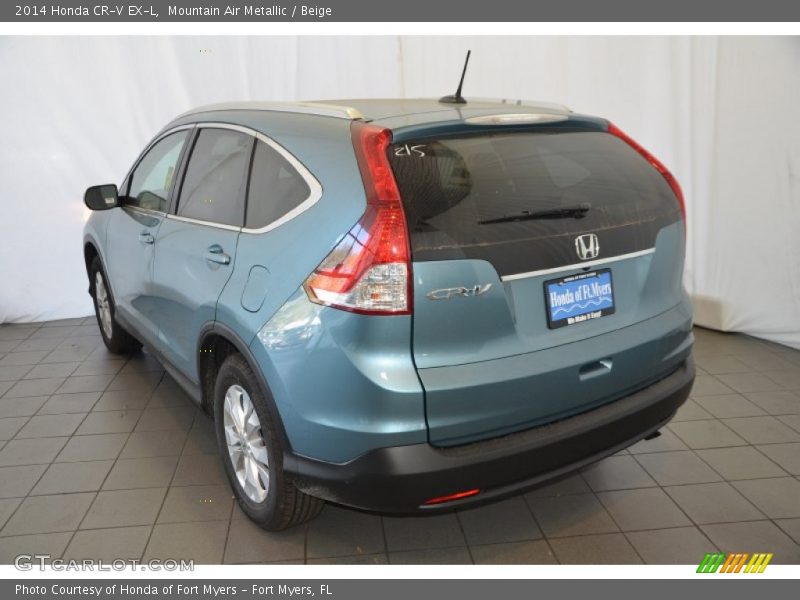 Mountain Air Metallic / Beige 2014 Honda CR-V EX-L