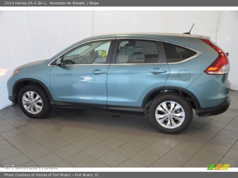 Mountain Air Metallic / Beige 2014 Honda CR-V EX-L
